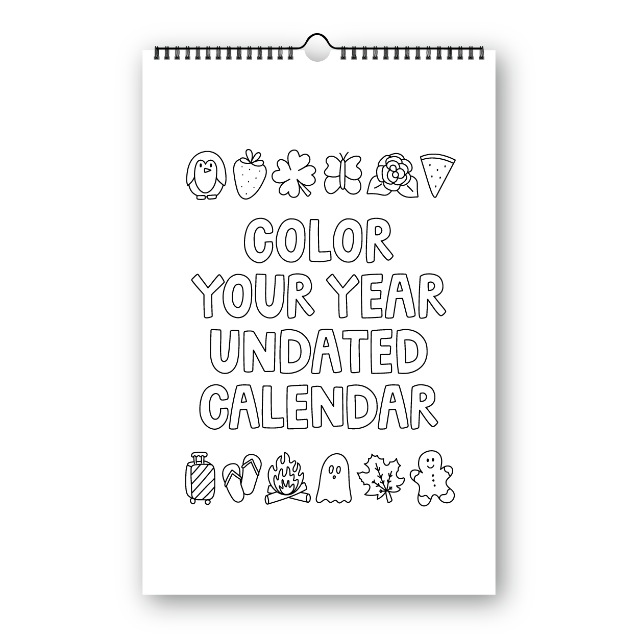 Color Your Year Calendar (Undated)