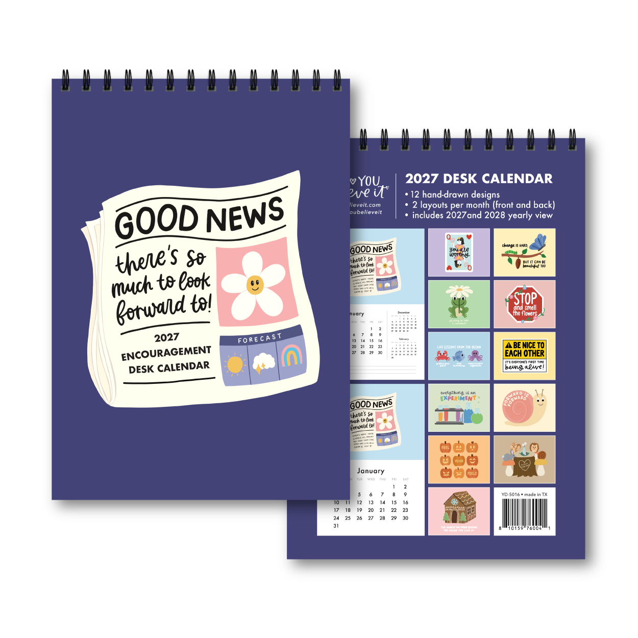 Encouragement 2027 Desk Calendar