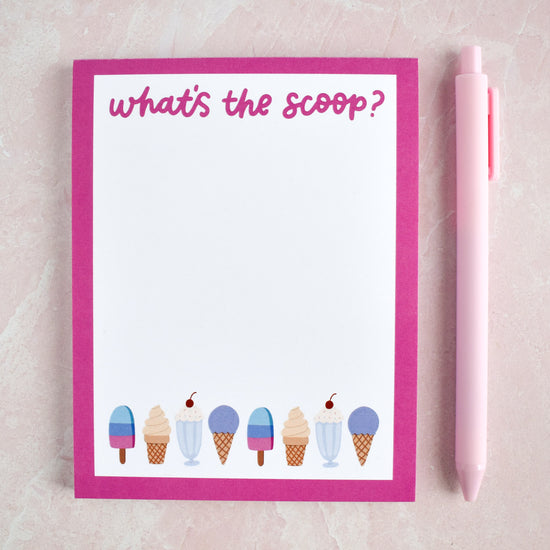 What's The Scoop Notepad