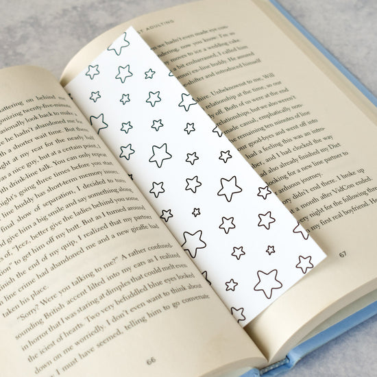 Starry Coloring Bookmark