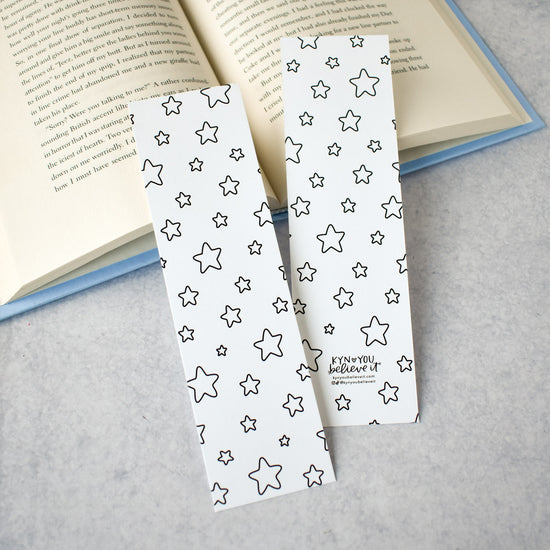 Starry Coloring Bookmark
