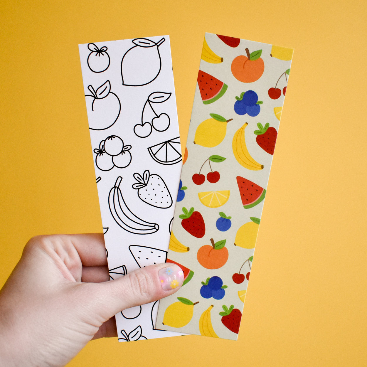 Fruit Medley Coloring Bookmark