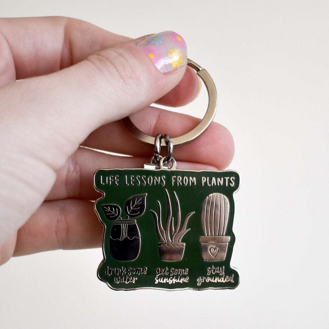 Life Lessons from Plants Keychain