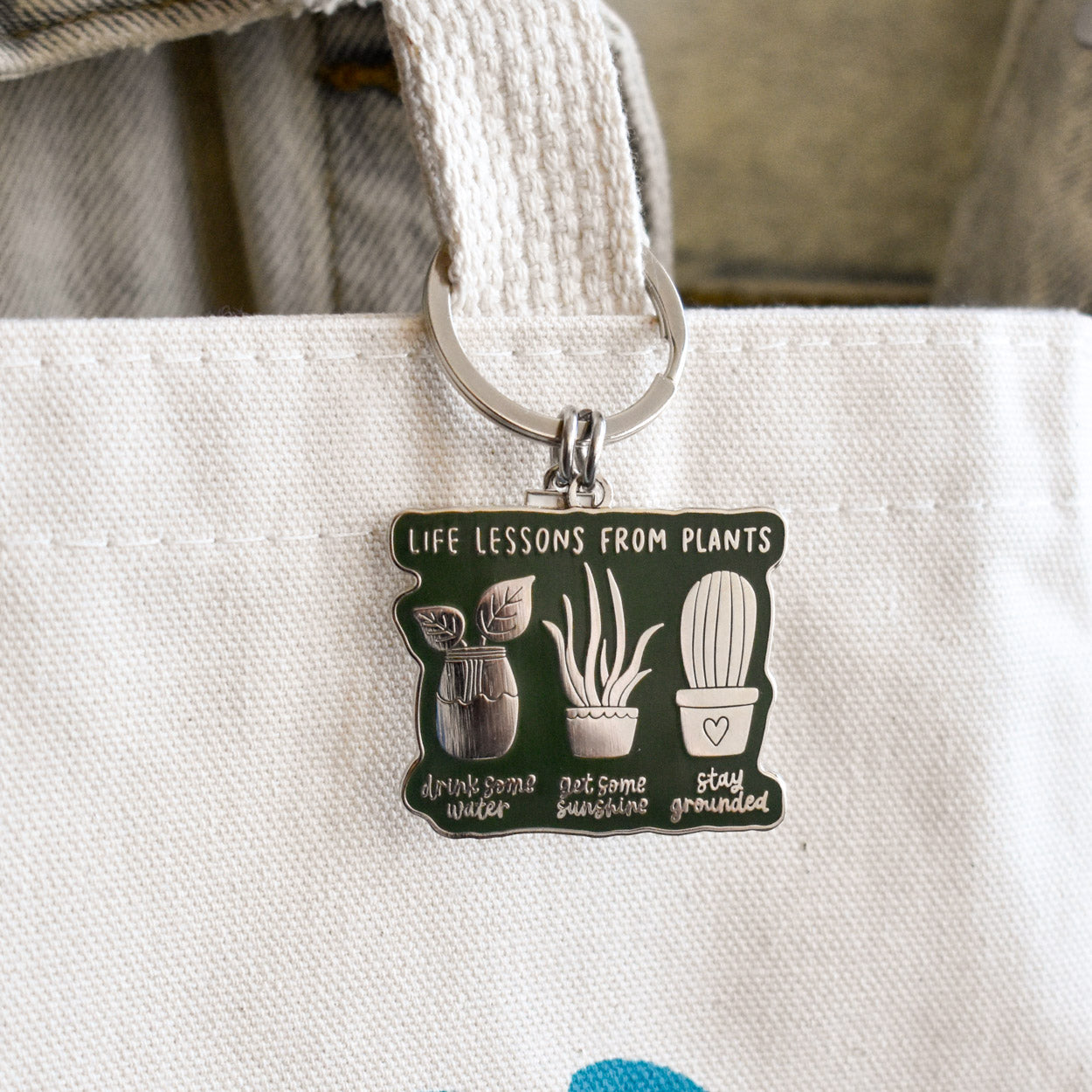 Life Lessons from Plants Keychain