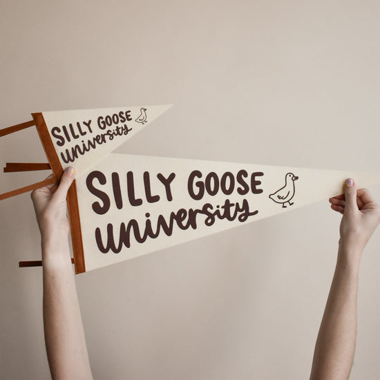 Silly Goose University Pennant Flag