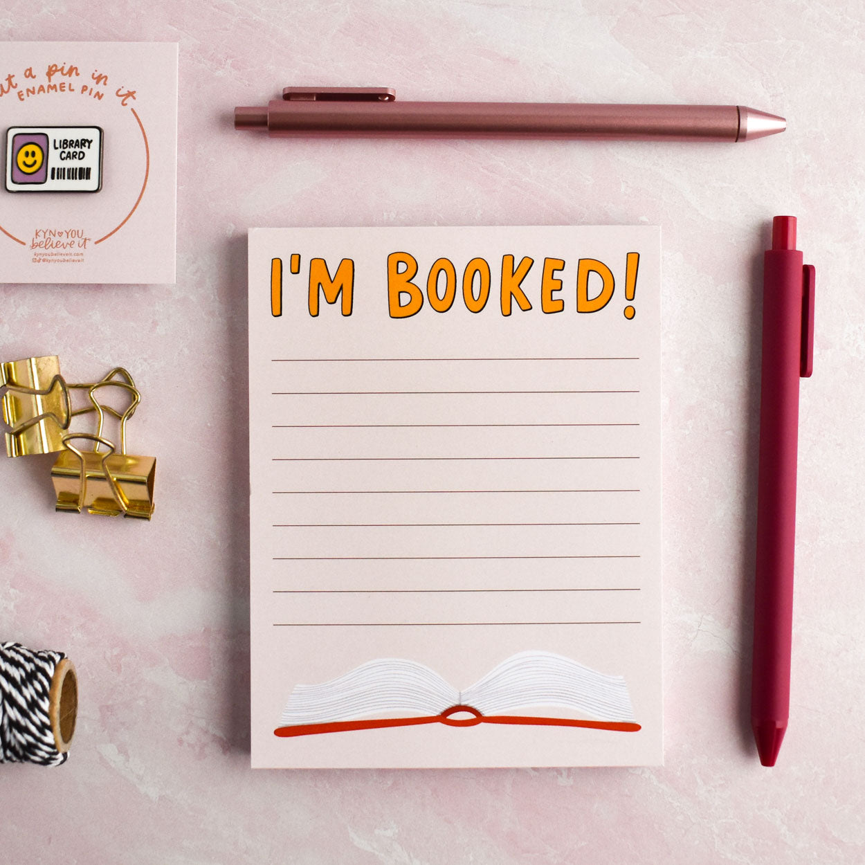 I’m Booked Notepad