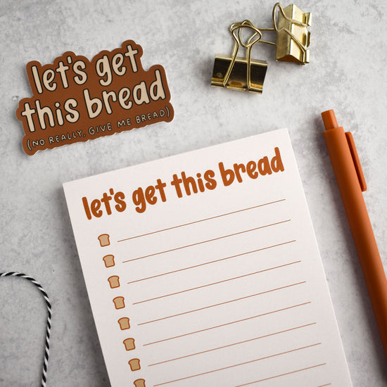 Let’s Get This Bread Notepad