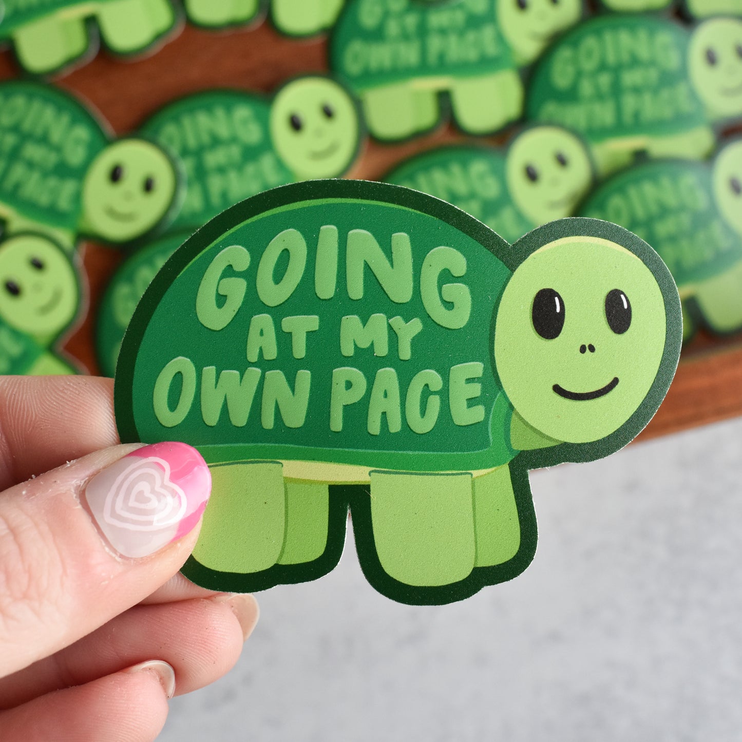 Going At My Own Pace Turtle Sticker