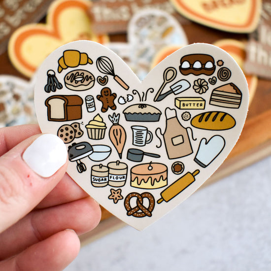 Baking Heart Sticker