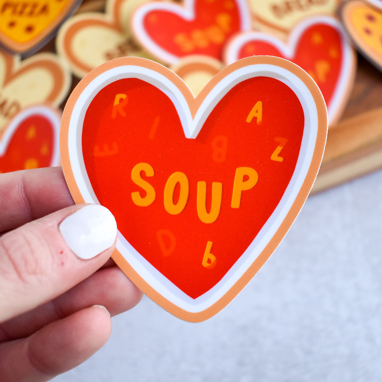 Soup Heart Sticker