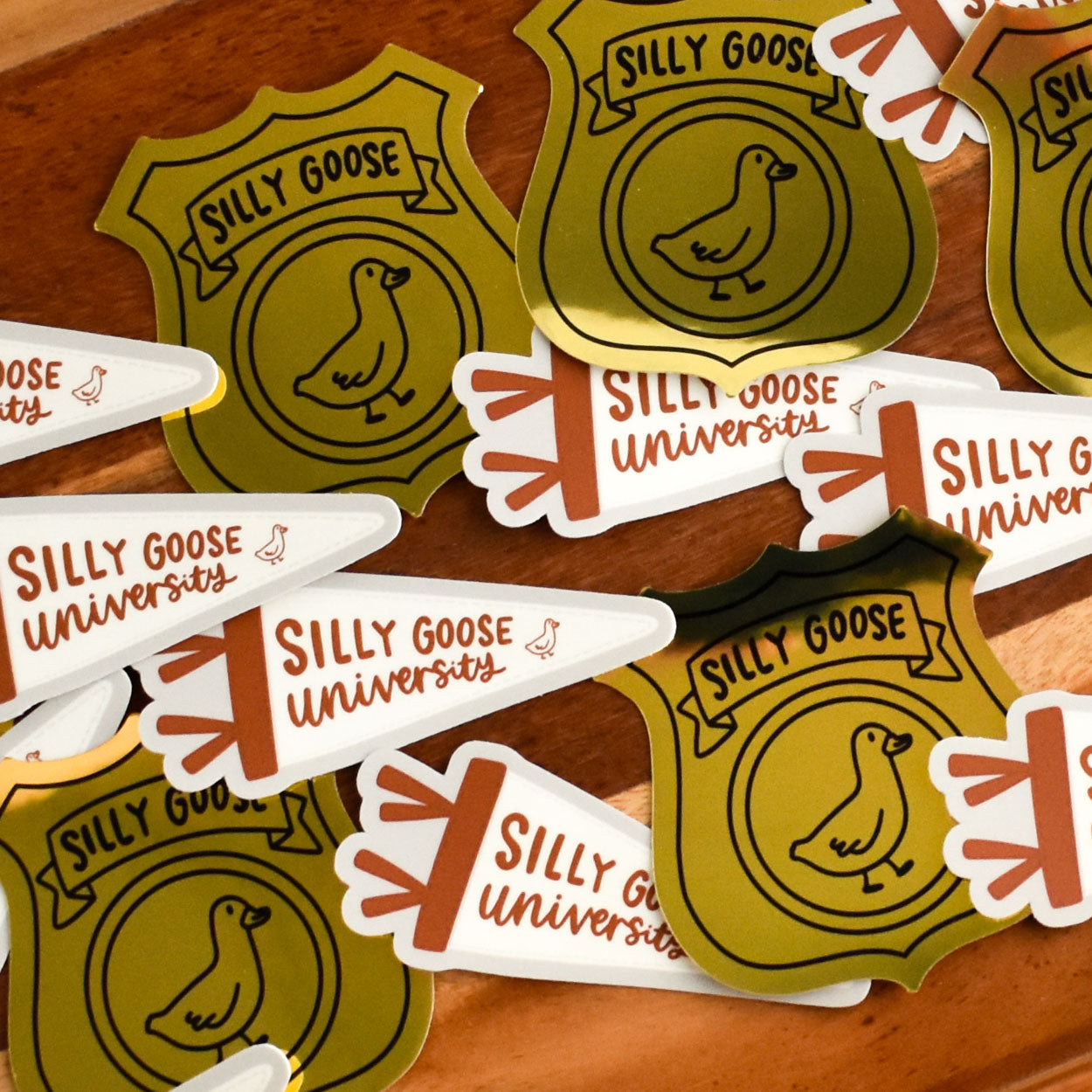 Silly Goose Badge Sticker