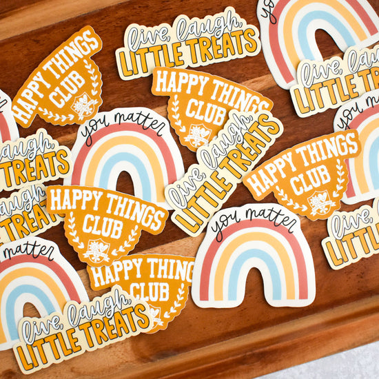 Happy Things Club Sticker