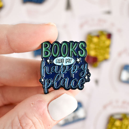 Books Are My Happy Place Pin