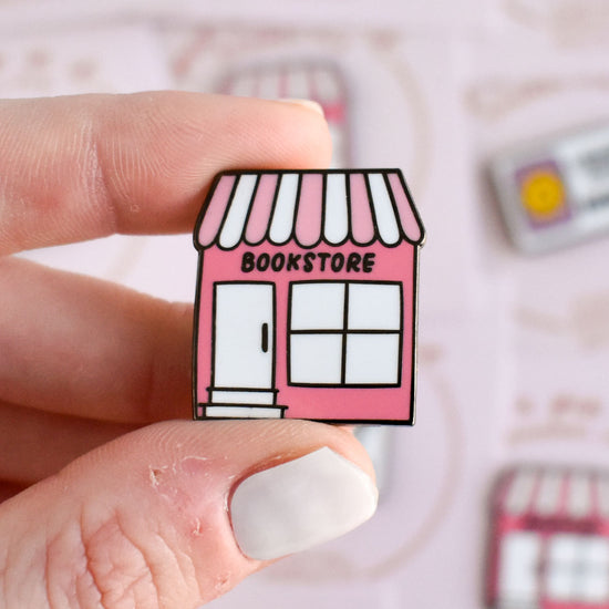 Bookstore Storefront Pin