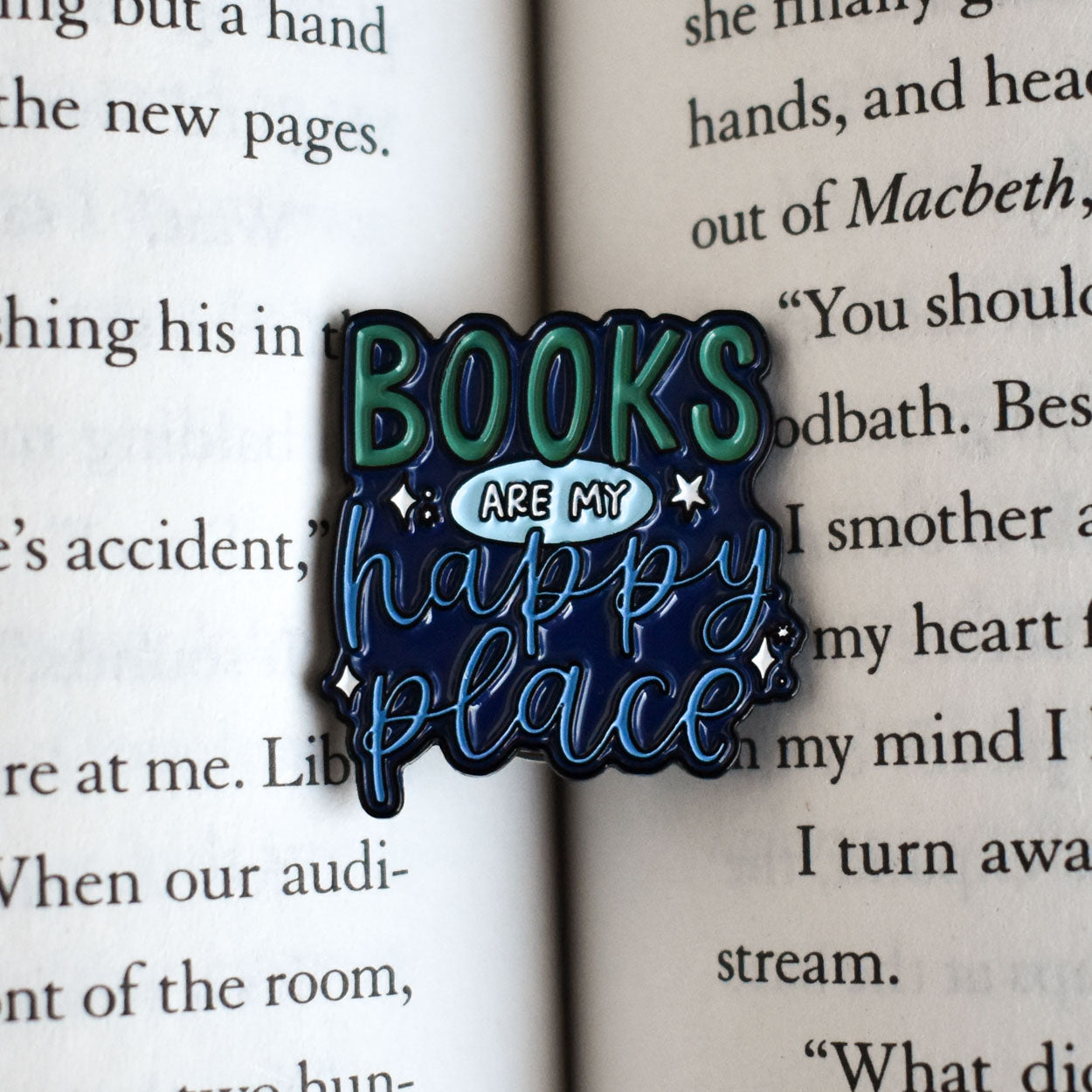 Books Are My Happy Place Pin