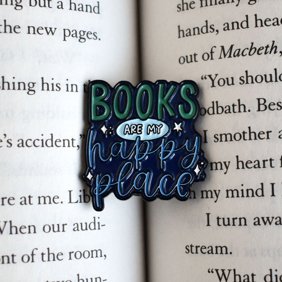 Books Are My Happy Place Pin