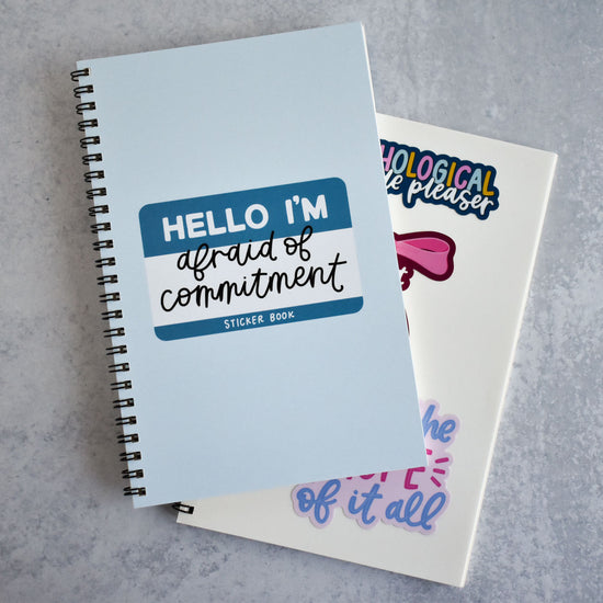 Afraid Of Commitment Sticker Book