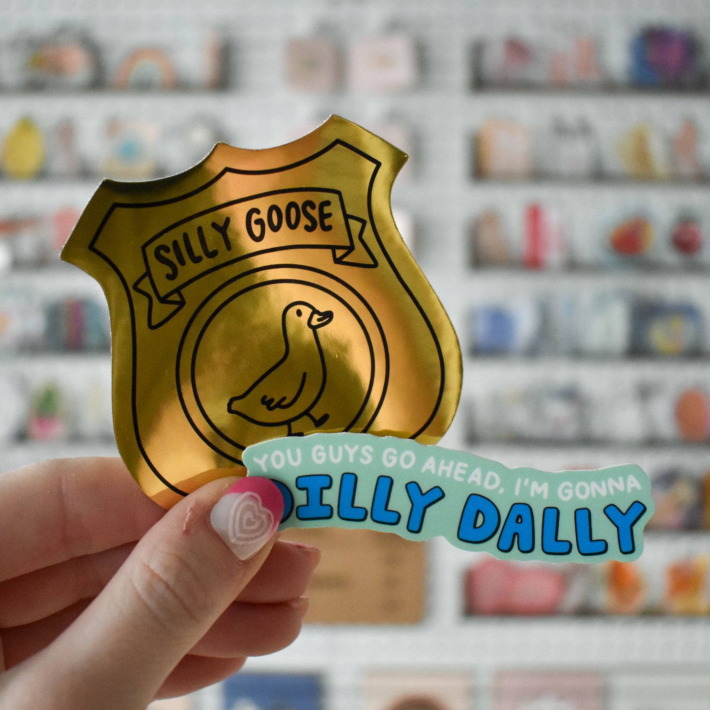 Silly Goose Badge Sticker