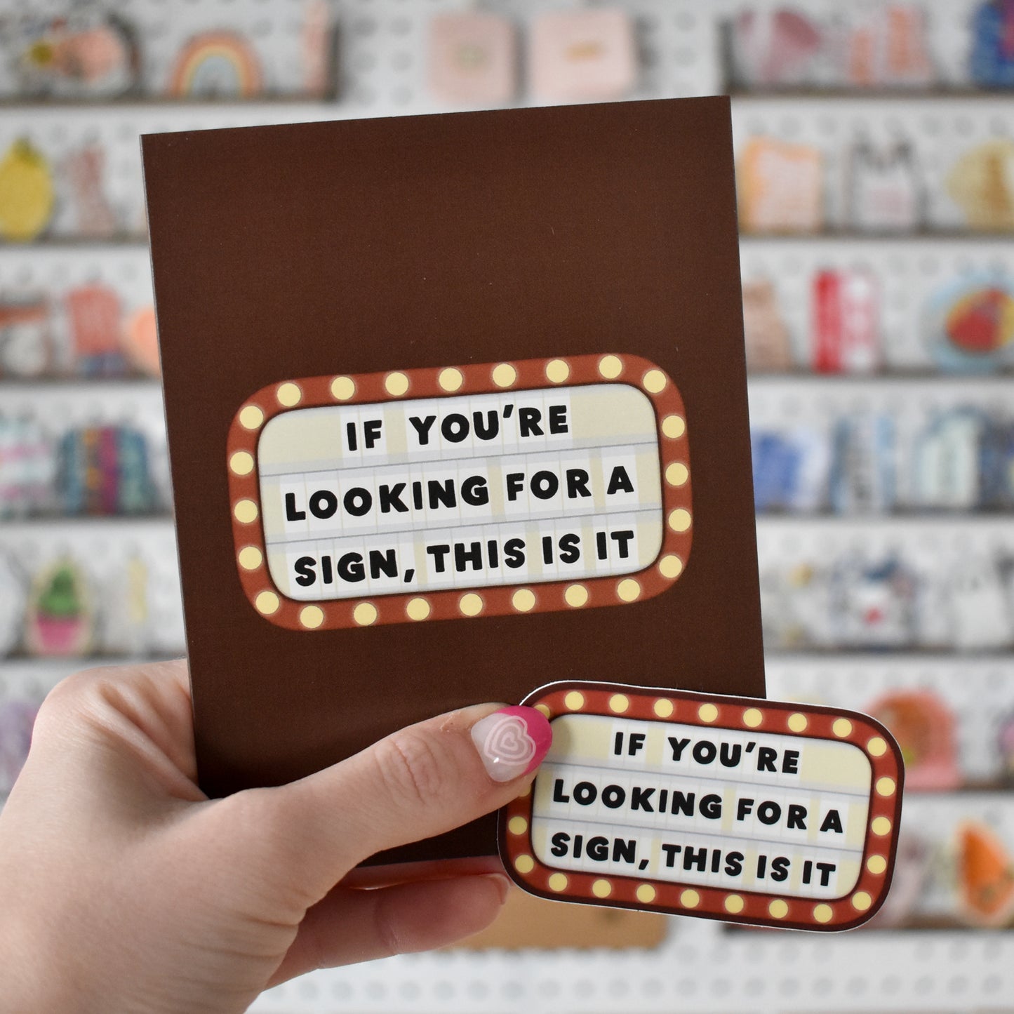 Look. Sign Sticker Looking for a Sign Sticker | Inspirational Quote Decal – KynYouBelieveIt