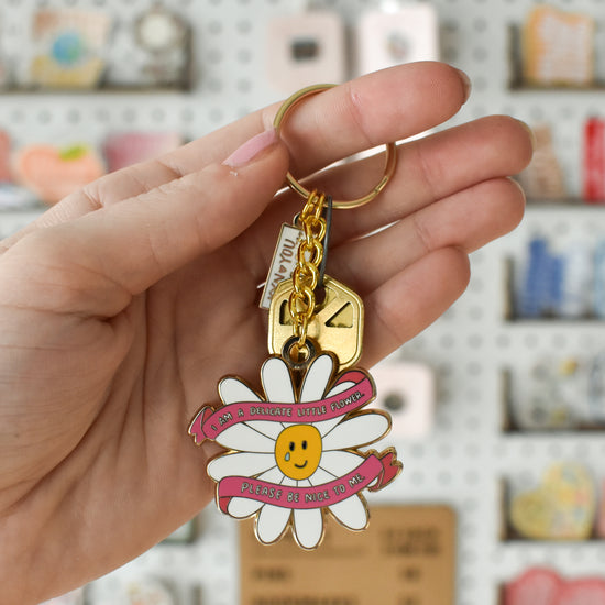 Delicate Flower Keychain
