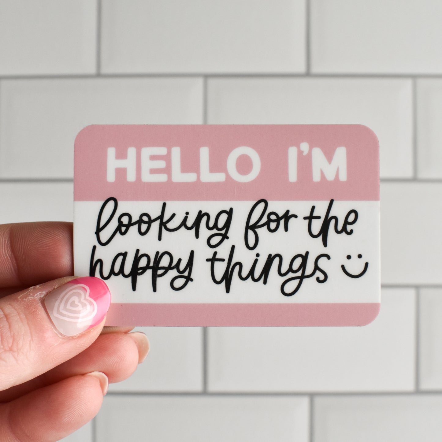 Hello / Happy Things Fridge Magnet