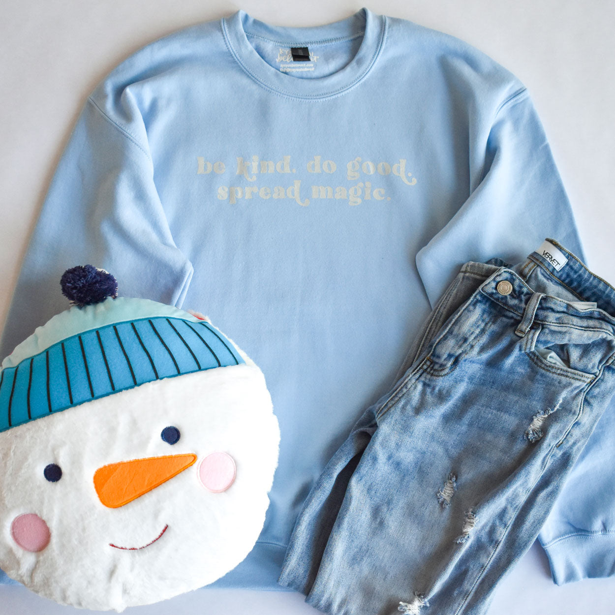 Be Kind Spread Magic Sweatshirt (Light Blue)