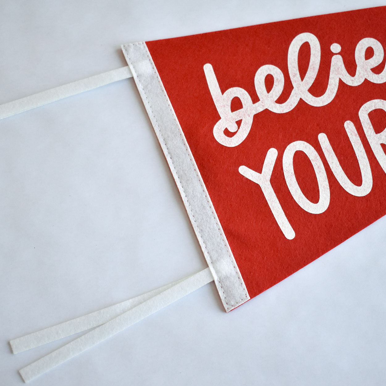 Believe In Yourself Santa Pennant Flag