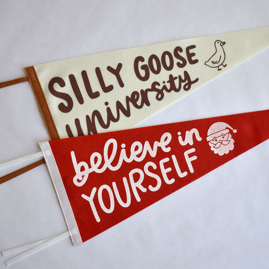 Silly Goose University Pennant Flag