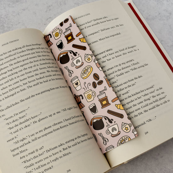 Coffee Pattern Bookmark