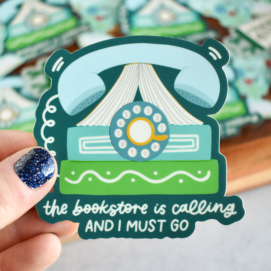 The Bookstore Is Calling Sticker