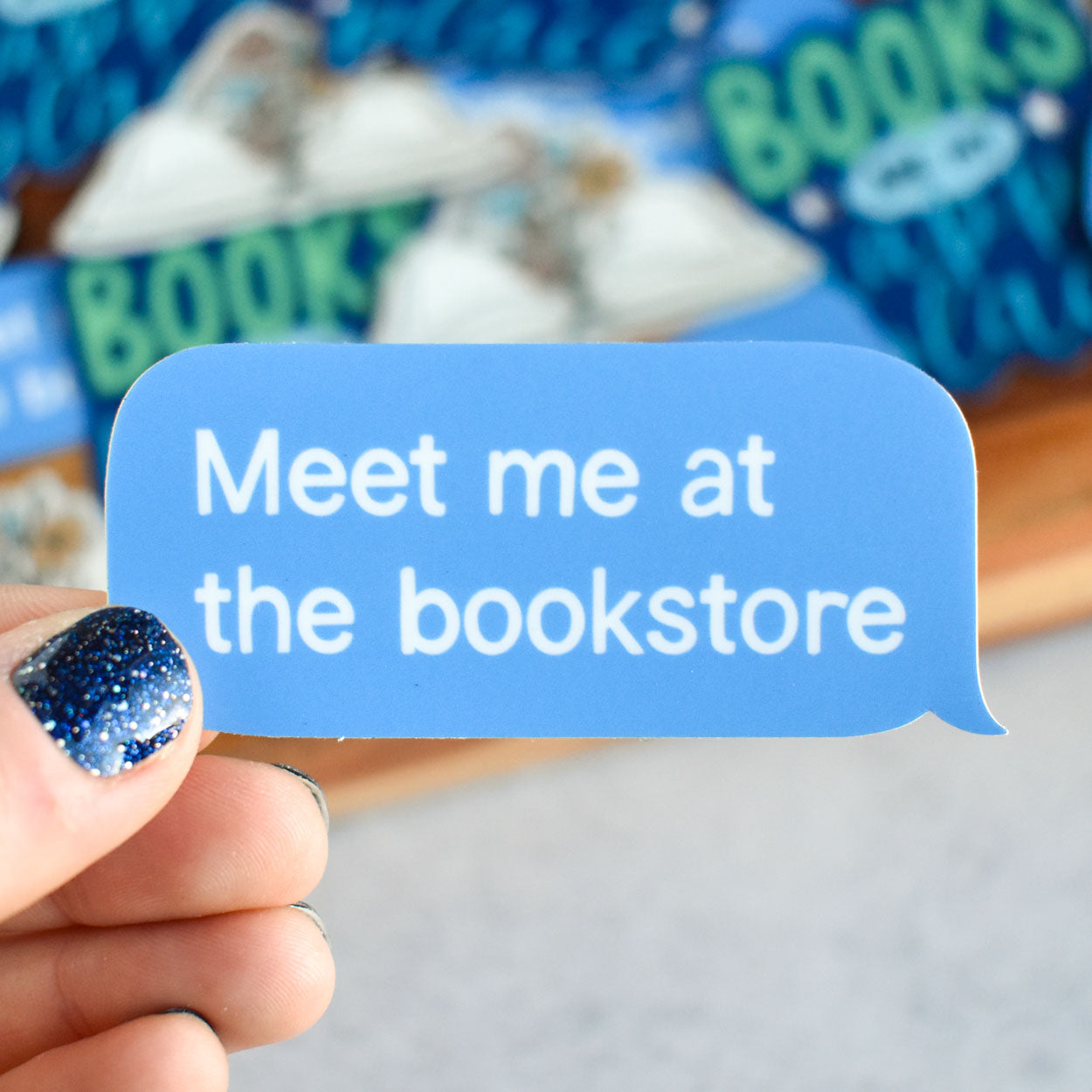 Meet Me At The Bookstore Sticker