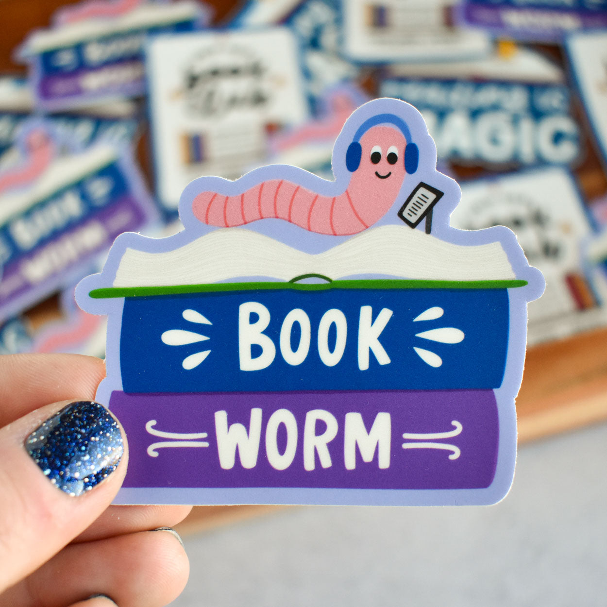 Bookworm Sticker