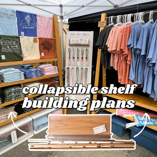 Collapsible Market Shelf BUILDING PLANS (Digital Download)