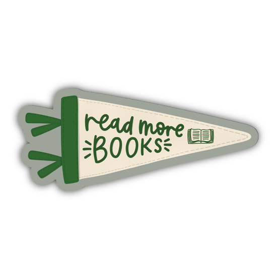 Read More Books Pennant Sticker