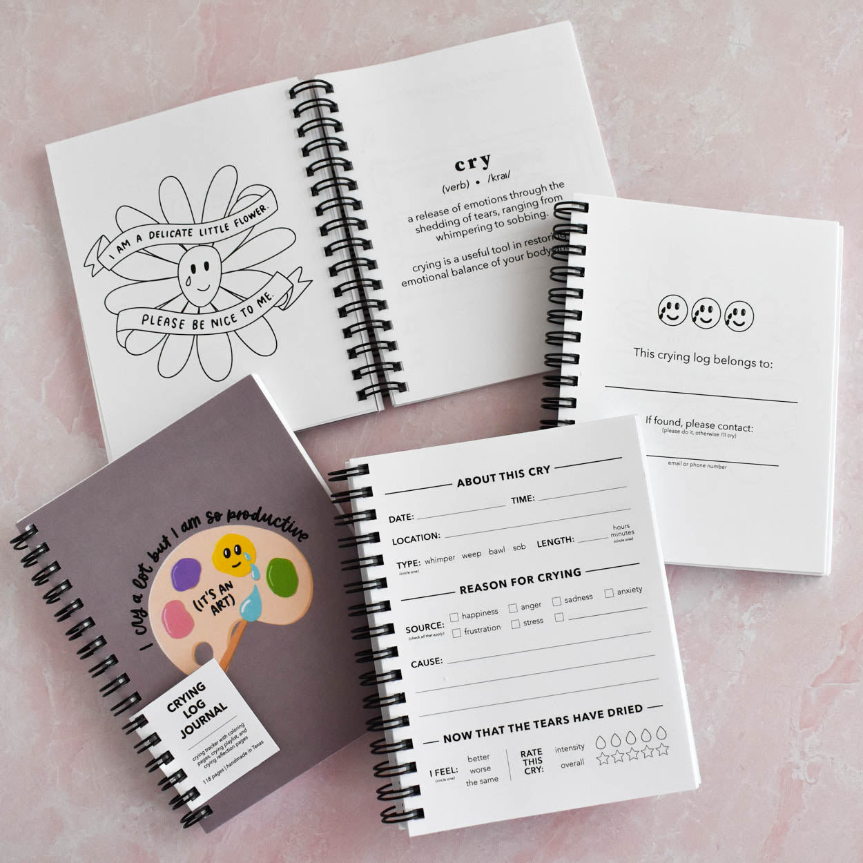 Journal Crying Cry A Lot / Productive Crying Log | Crying Wrapped Journal ...