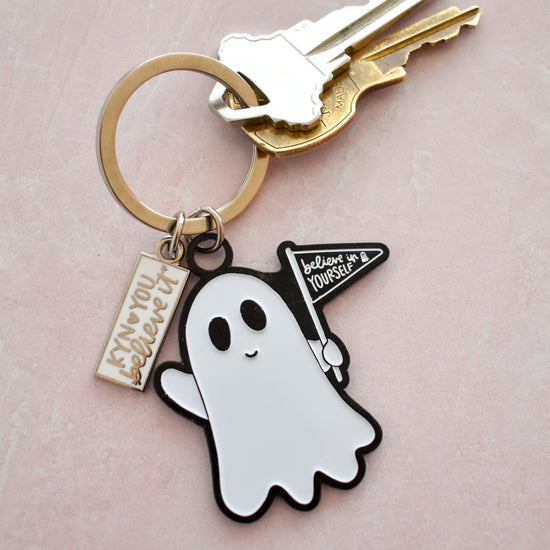 Believe In Yourself Ghost Keychain