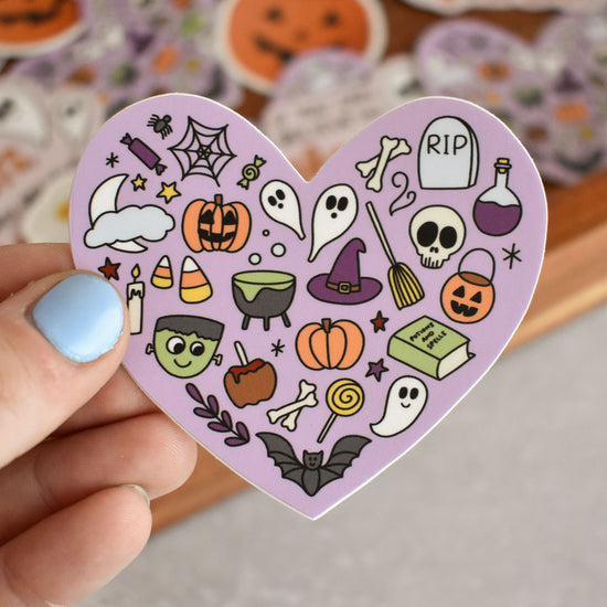 Halloween Heart Sticker