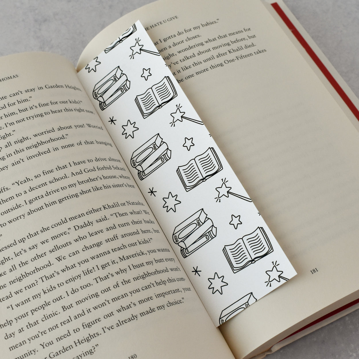 Book Pattern Coloring Bookmark