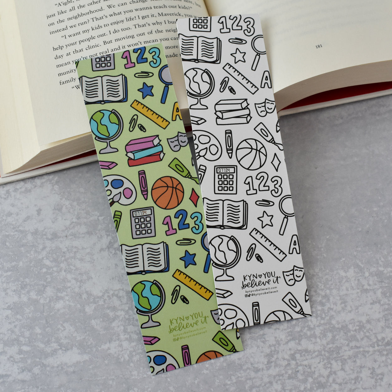 School Pattern Bookmark