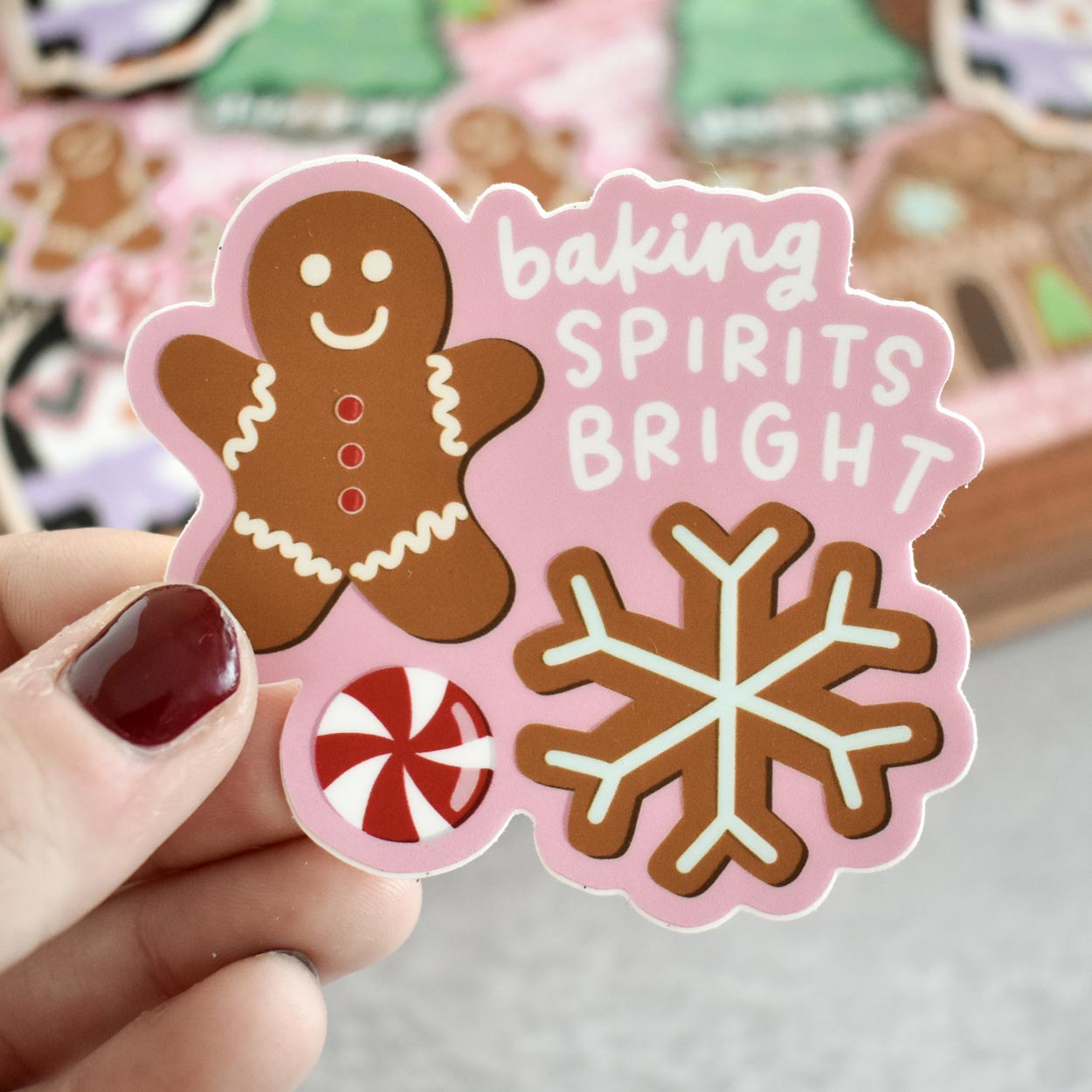 Baking Spirits Bright Sticker