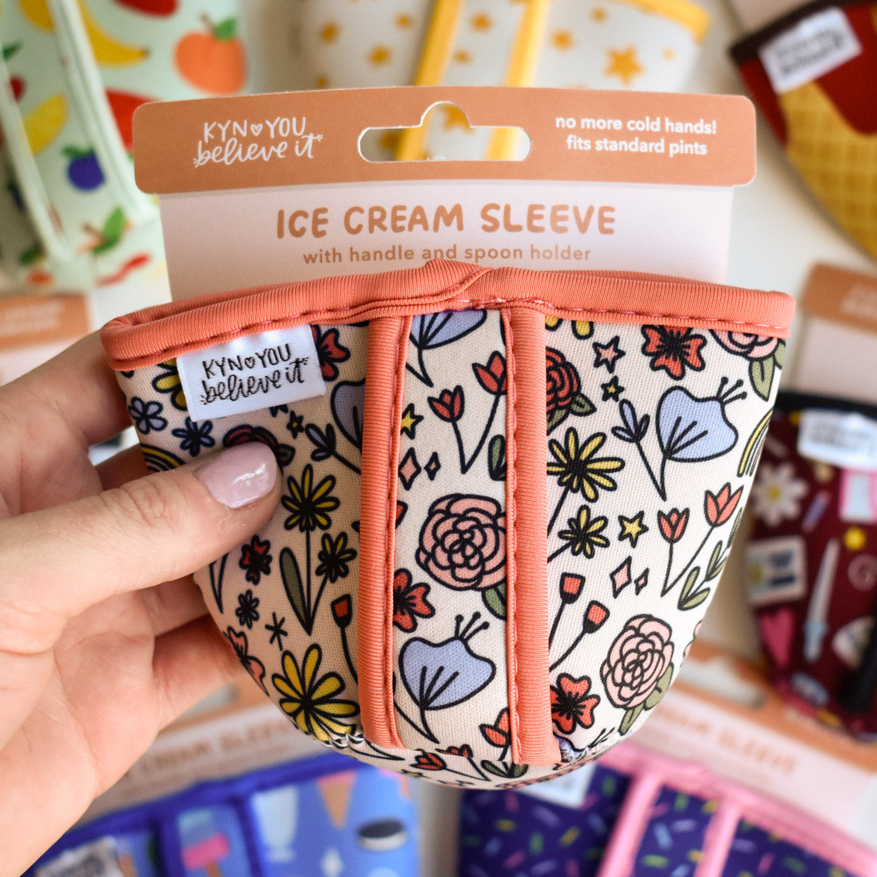 Whimsy Floral Ice Cream Sleeve