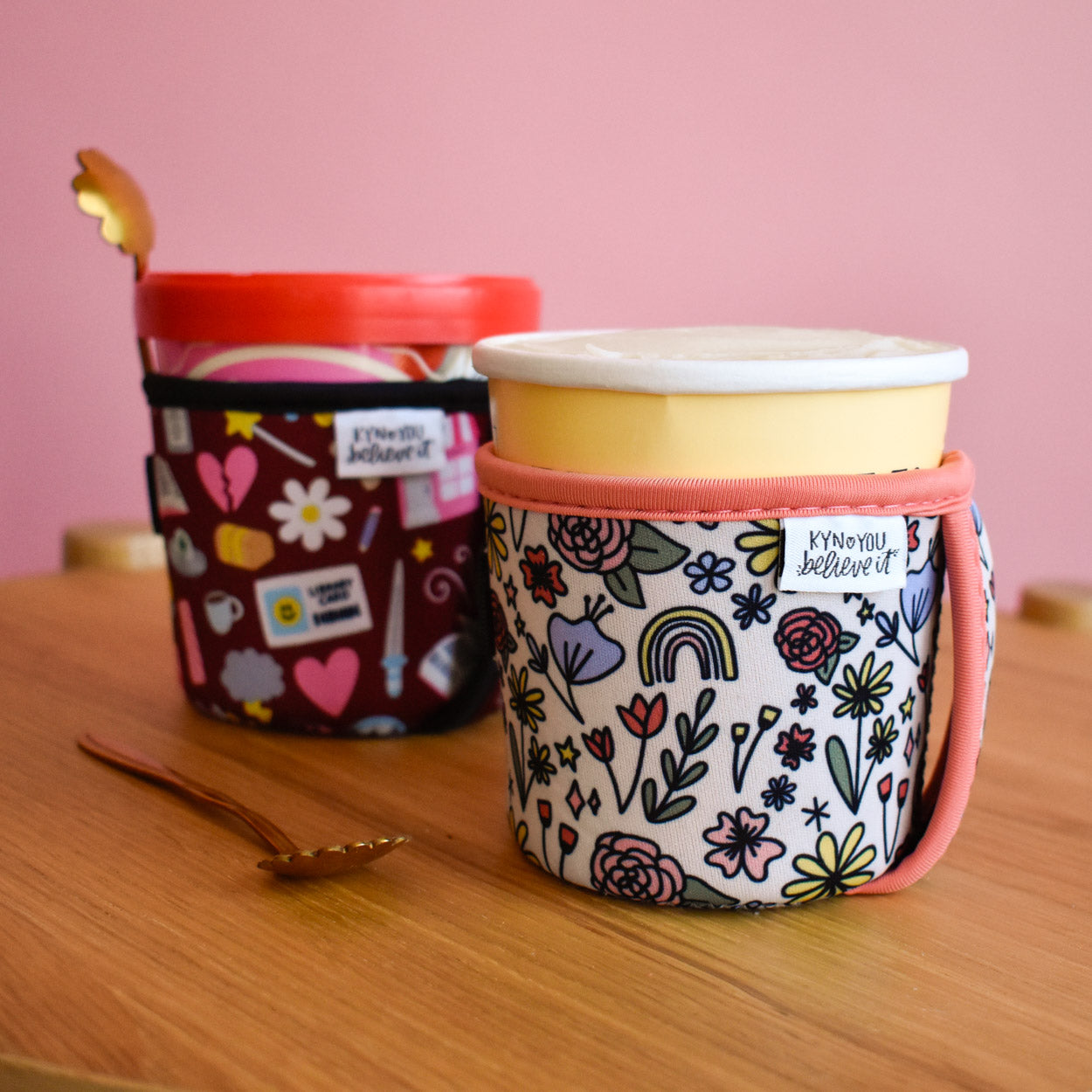 Whimsy Floral Ice Cream Sleeve