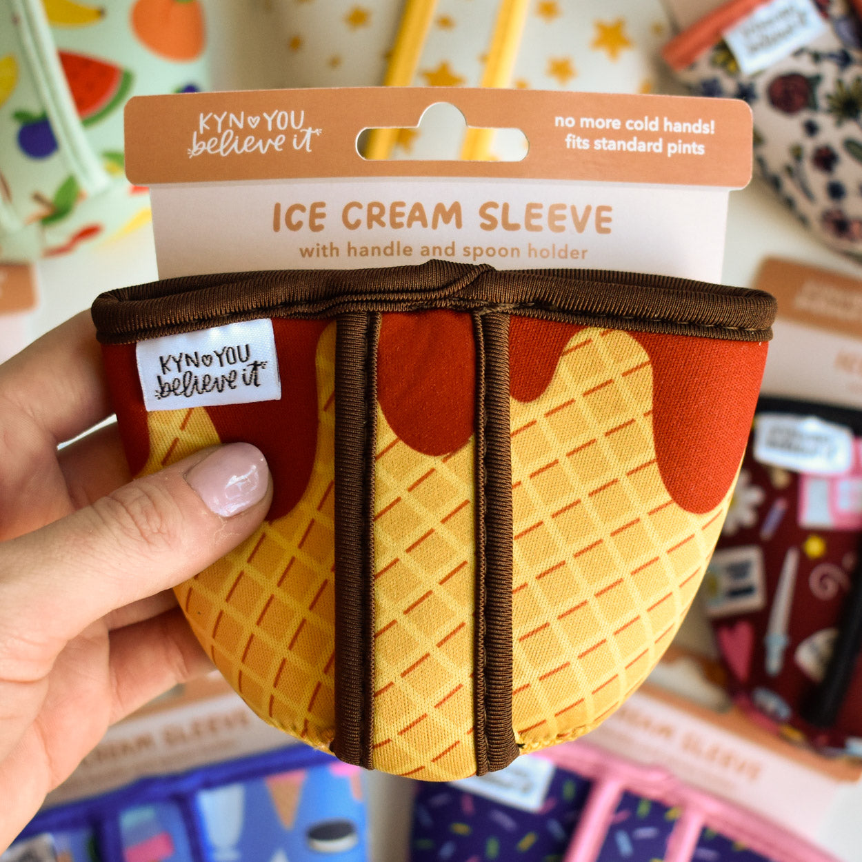 Waffle Cone Ice Cream Sleeve