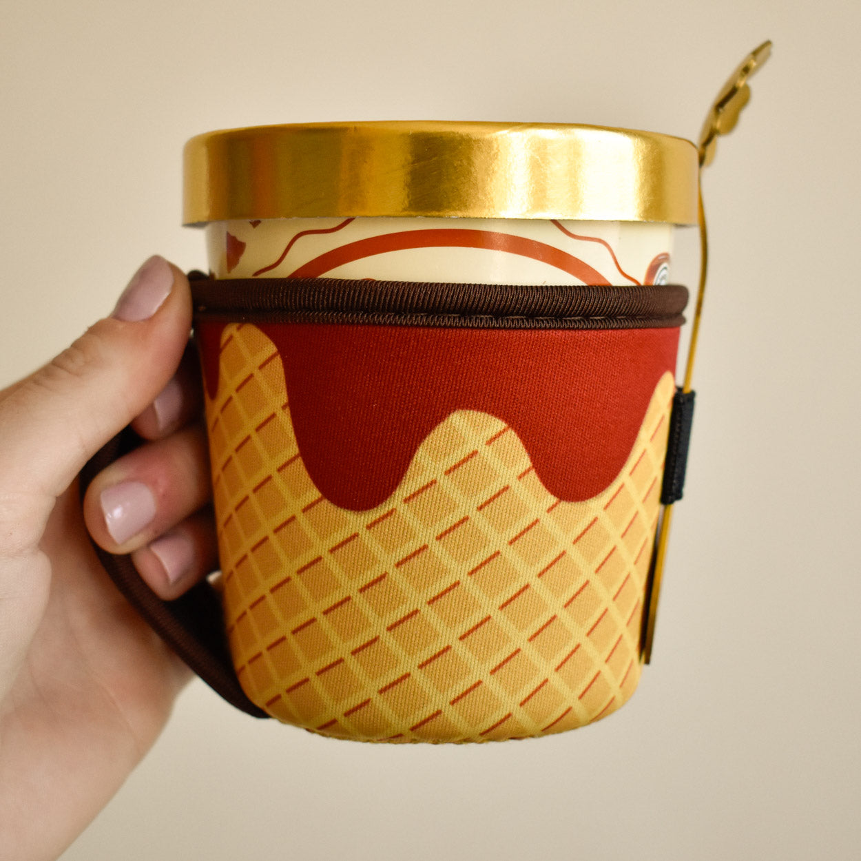 Waffle Cone Ice Cream Sleeve