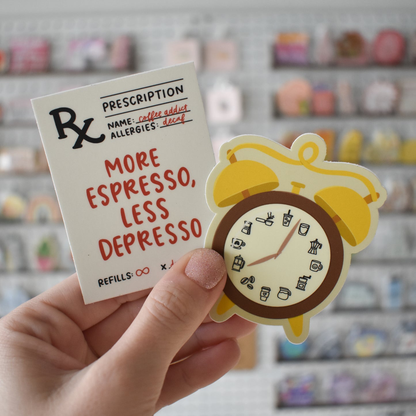 Coffee Clock Sticker