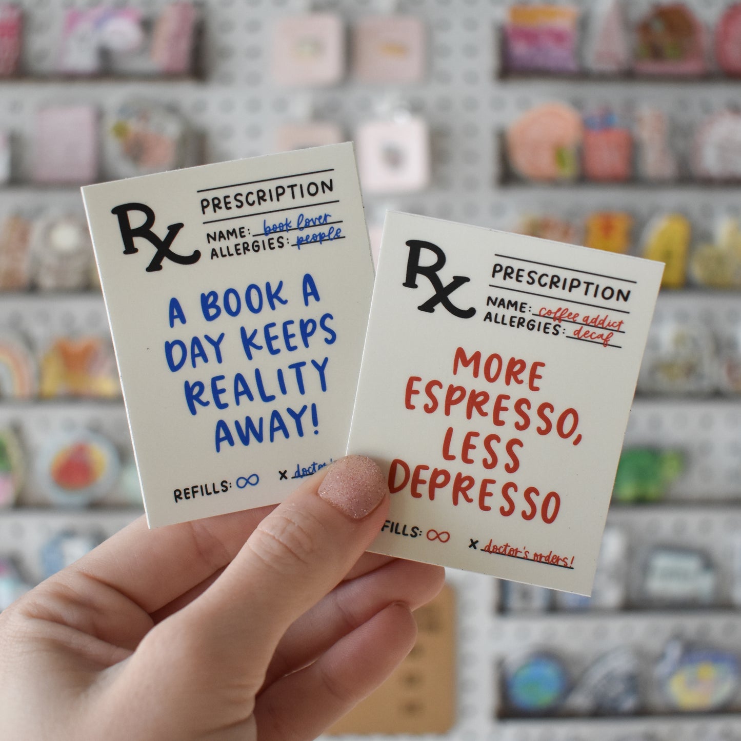 Book A Day Prescription Sticker