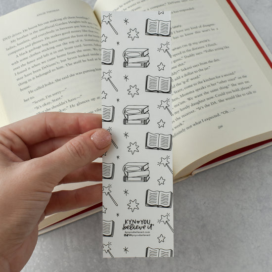 Book Pattern Coloring Bookmark