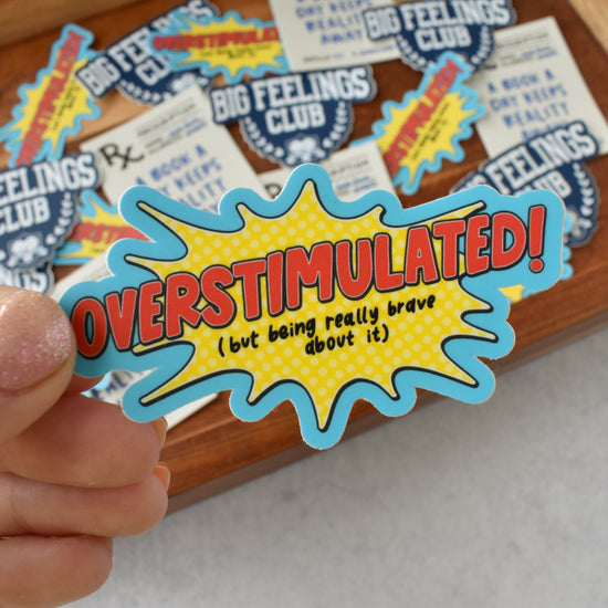 Overstimulated Comic Sticker