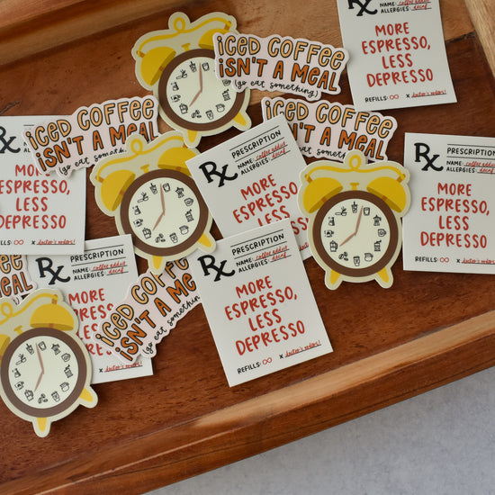 Coffee Clock Sticker