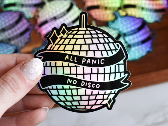 Load image into Gallery viewer, All Panic No Disco Sticker
